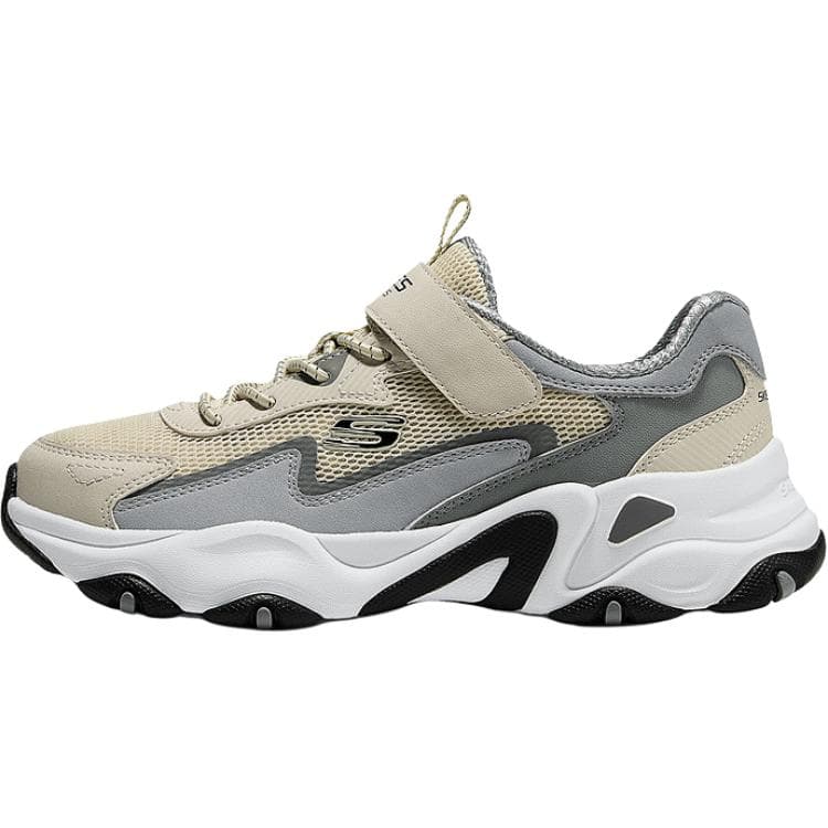 Кроссовки Skechers Kids D'LITES Синтетическая кожа текстиль Низкий верх Повседневная обувь Айвори для малышей - изображение 1