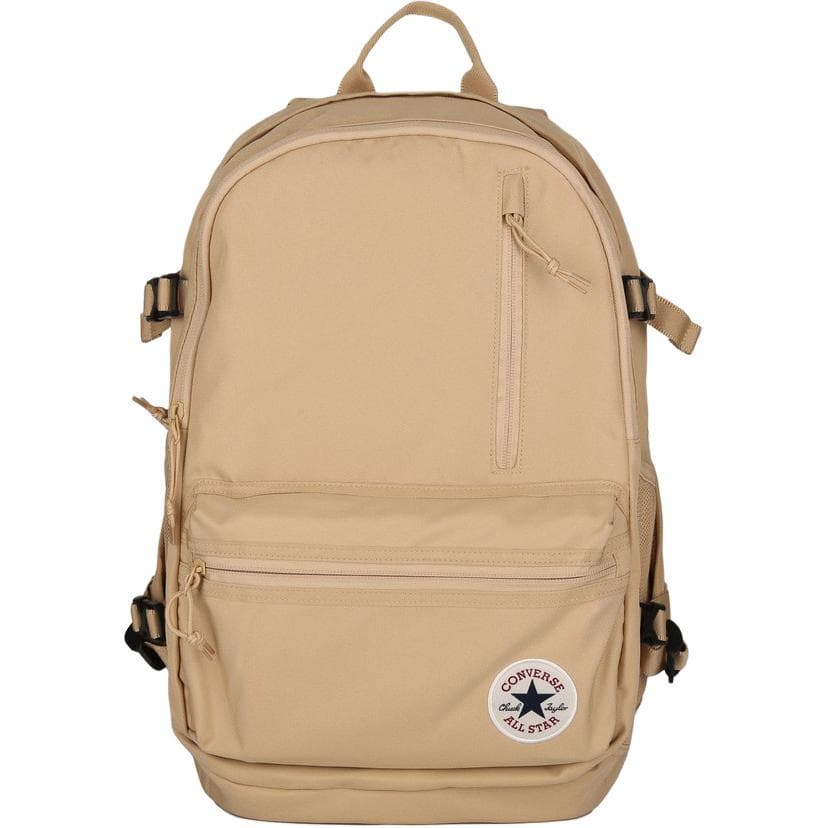 Рюкзак Converse Straight Edge 27L Деловой повседневный стиль Поход Полиэстер Рюкзак Унисекс Парный Коричневый - изображение 1