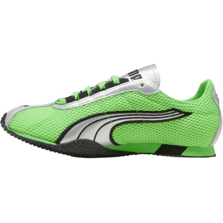 Кроссовки PUMA H Уличный ПУ (полиуретан) Дышащий Низкий Топ Детская Обувь для Повседневной Жизни Зеленый Серебристый Детский - изображение 2