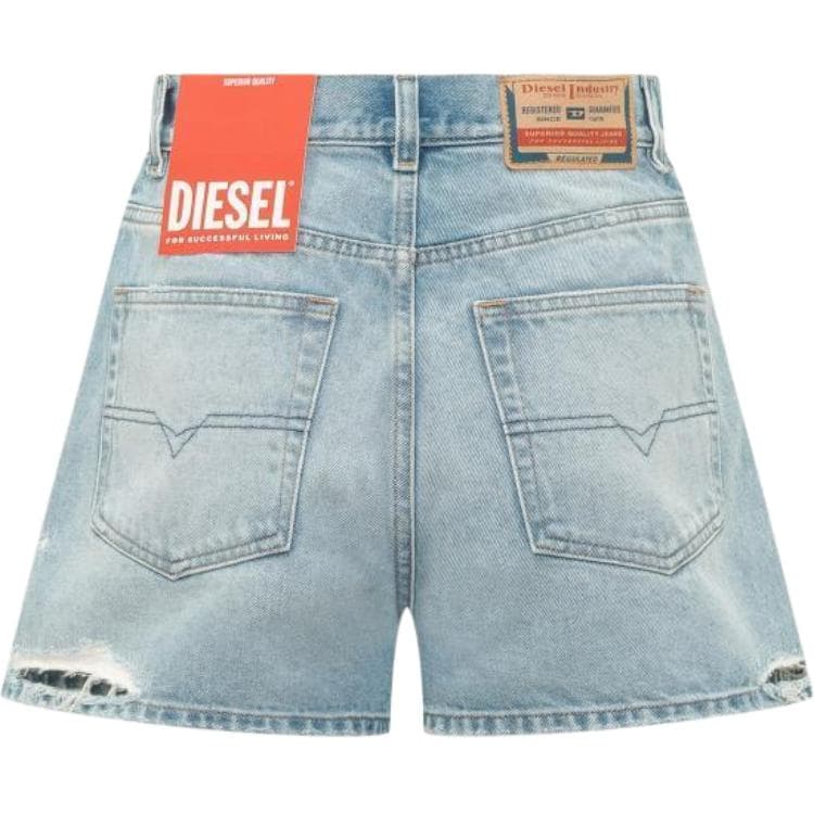 Diesel Blue Женские Джинсовые Шорты - изображение 2