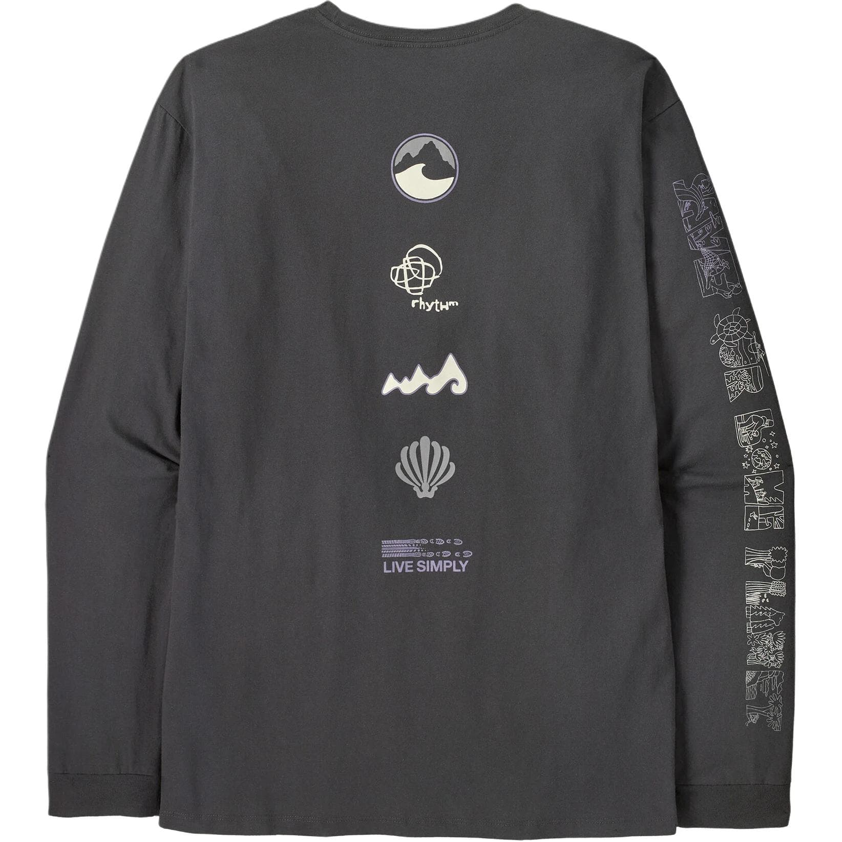 Футболка Patagonia Длинный WAY 'Круглый T Рубашка Мужская - изображение 2