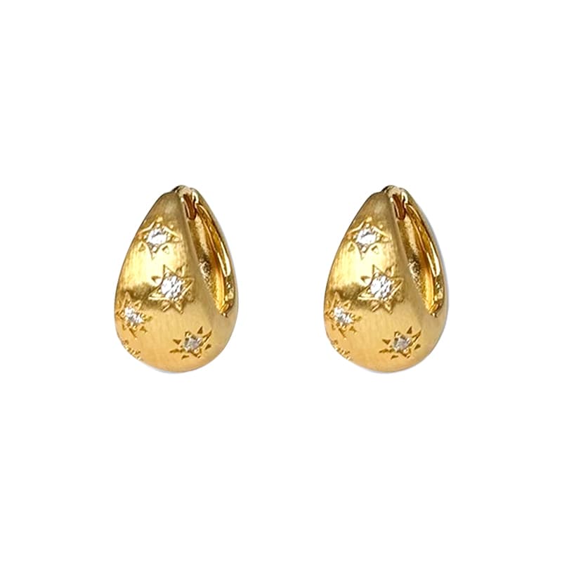 Серьги ONEKISS Серьги из покрытого золотом медного кубического циркония женские - изображение 1