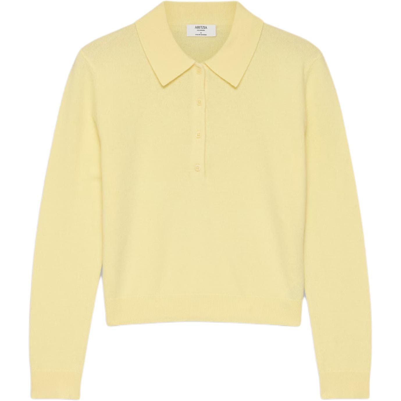 Aritzia SS26 Bare Плюш с кольцевым рисунком Provenance Поло Свитер Плюш с кольцевым рисунком Свитер Женские - изображение 1