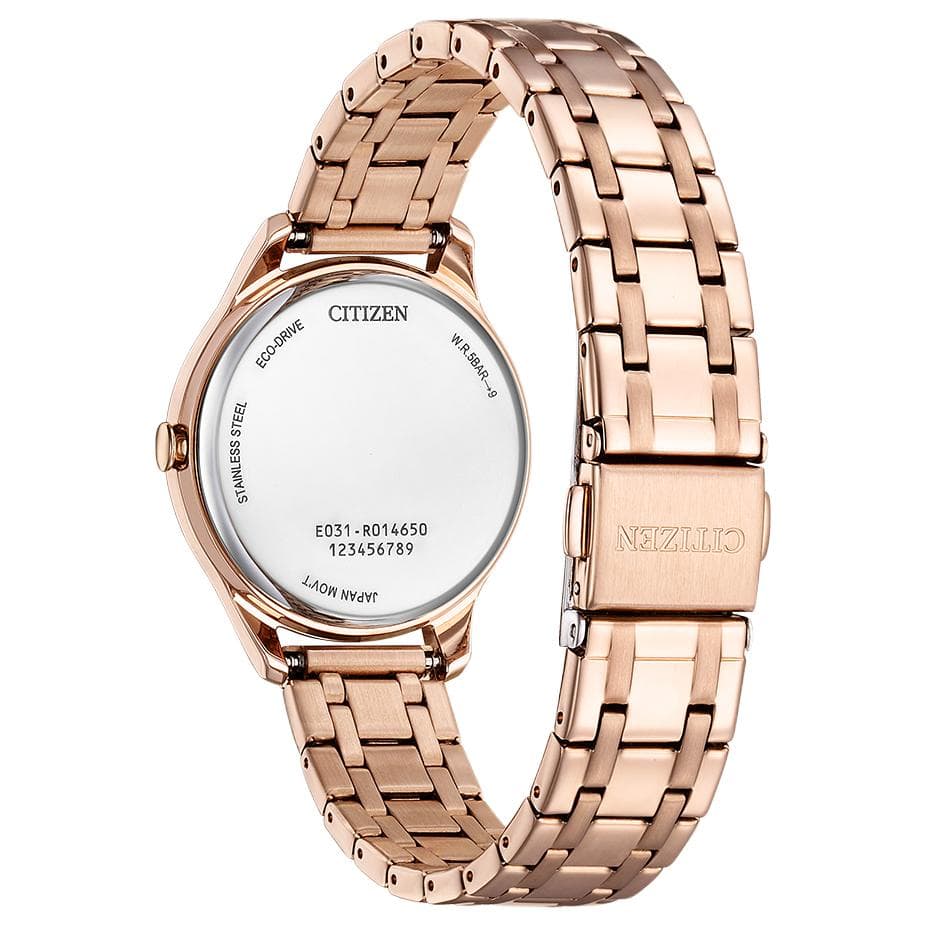 Часы CITIZEN Eco Drive Освежающий вариант кварцевый механизм часы на нержавеющей стальной шнуровке 32 мм женские часы - изображение 3