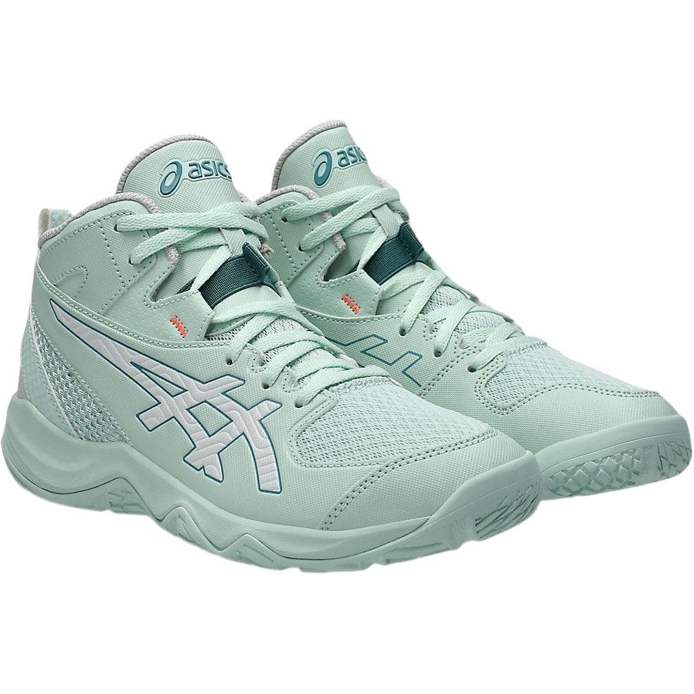 Кроссовки для баскетбола asics MID Топ Баскетбольные кроссовки Мятно-зеленый Детский - изображение 4