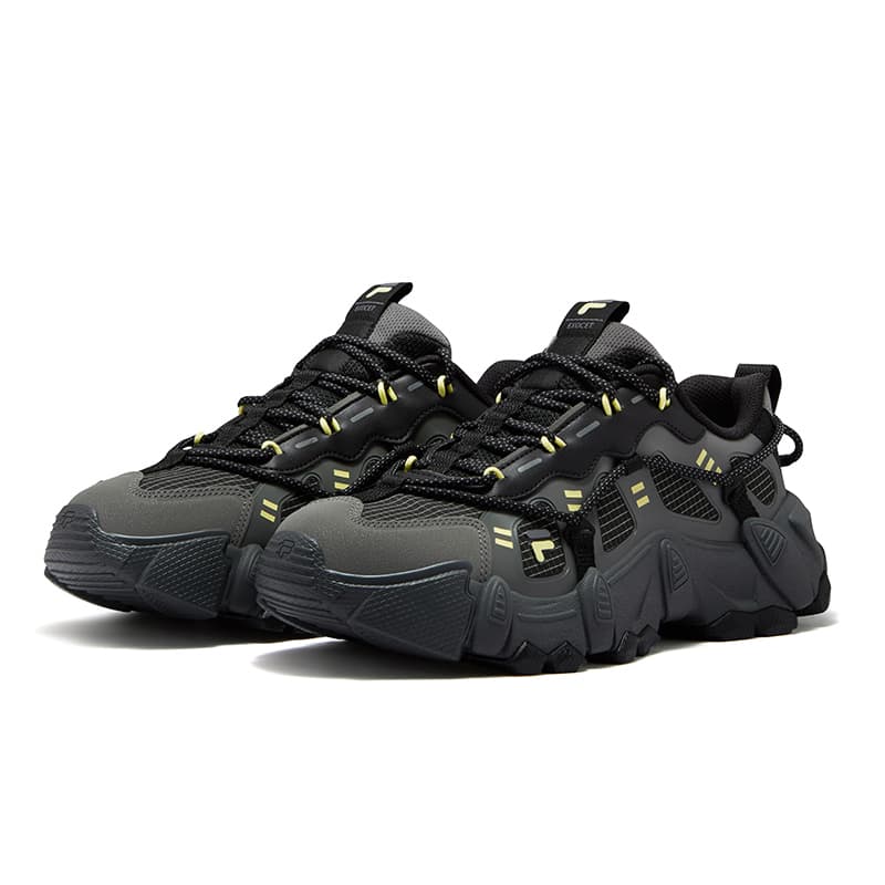 Кроссовки FILA FUSION Exocet II Лоу-топы массивные кроссовки мужские черный эльф жёлтый - изображение 2