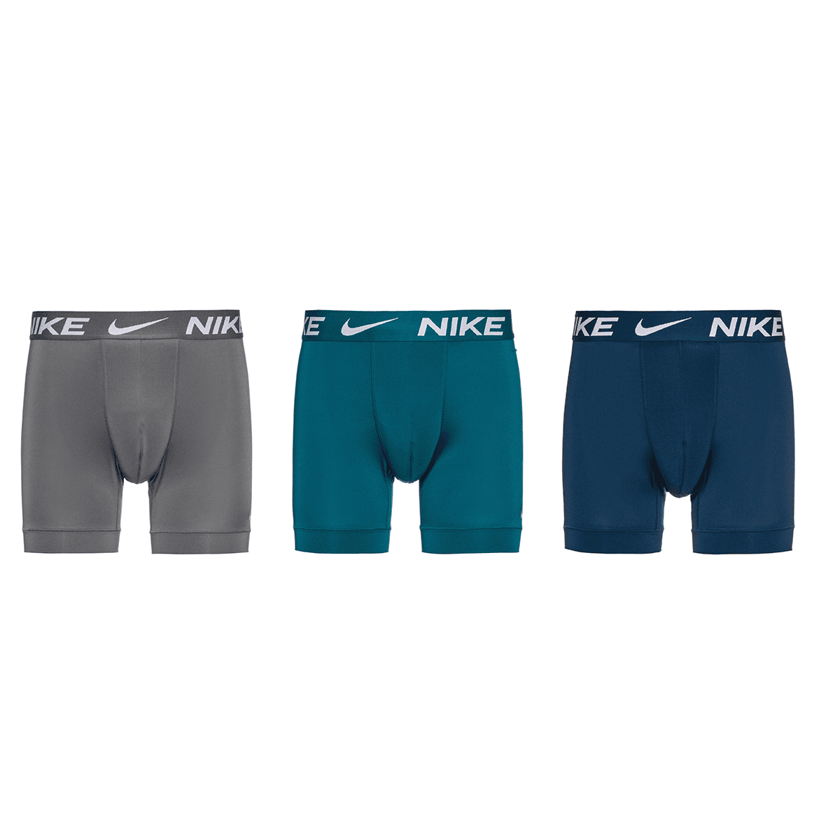 Трусы NIKE 3 Pack (Яркий Ель Зеленый Волчий Серый Винтаж Темно-Синий Яркий Ель Волк Серый Валериана) Мужские Боксеры - изображение 1