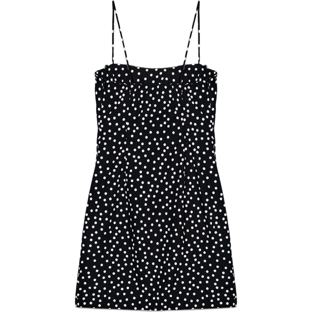 ZARA Черный Белый Женские Слип-платья - изображение 2