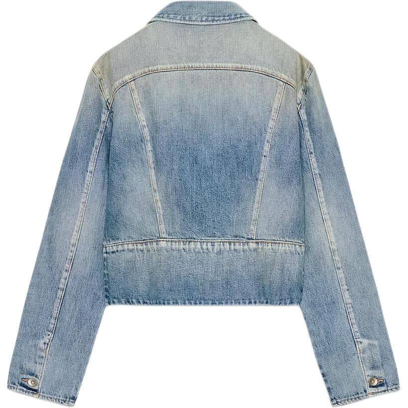 ZARA Trf Морской синий Женские Джинсовые куртки - изображение 2