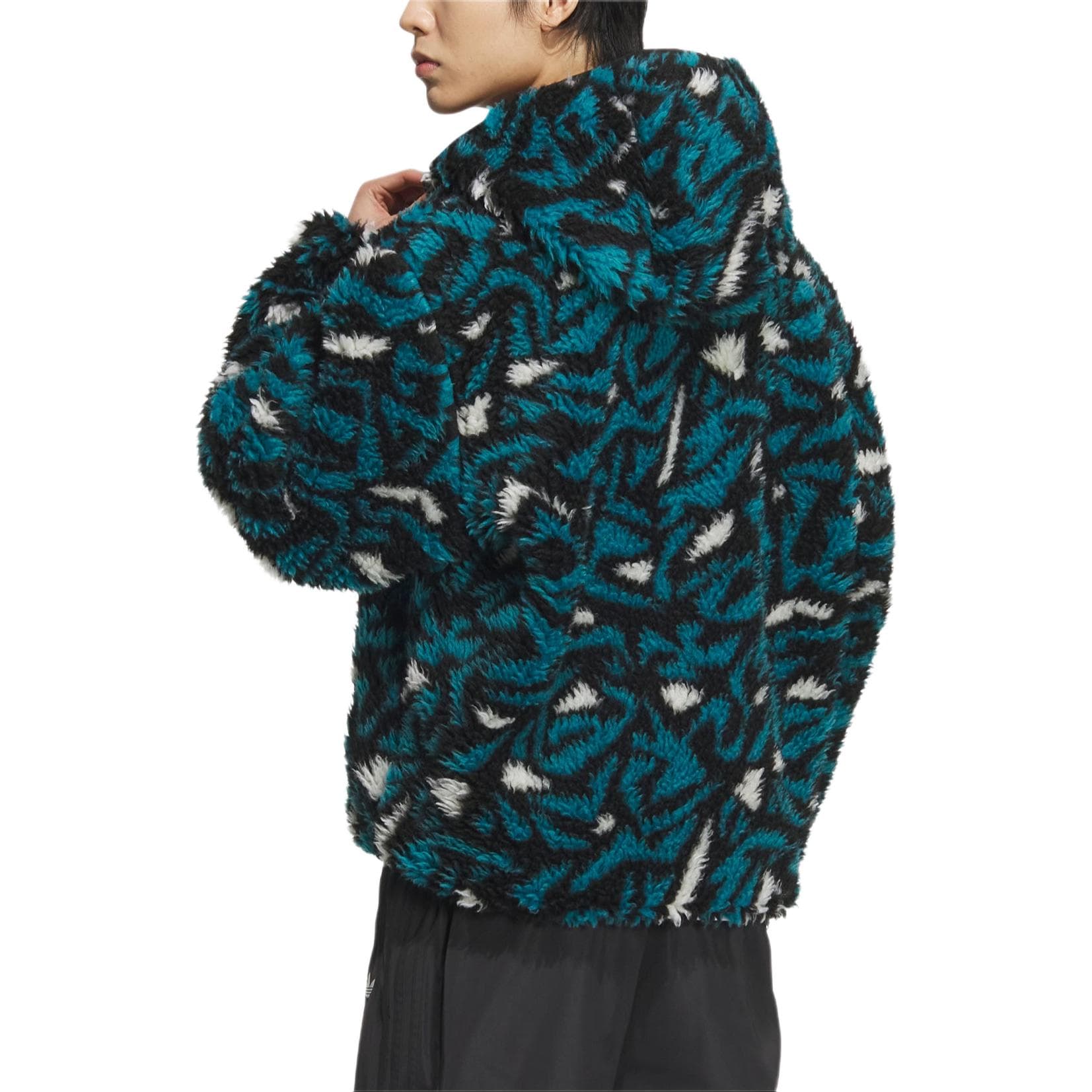 Куртка Adidas Originals Двусторонние куртки и пальто ALLOVER PRINT унисекс черные - изображение 2