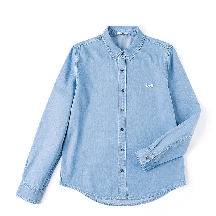 Блузка Lee SS26 Светло-синие Женские Рубашки - изображение 1