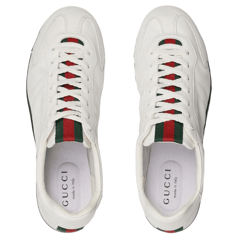Кроссовки GUCCI Shift Lace-Up Low Sneakers White - изображение 5