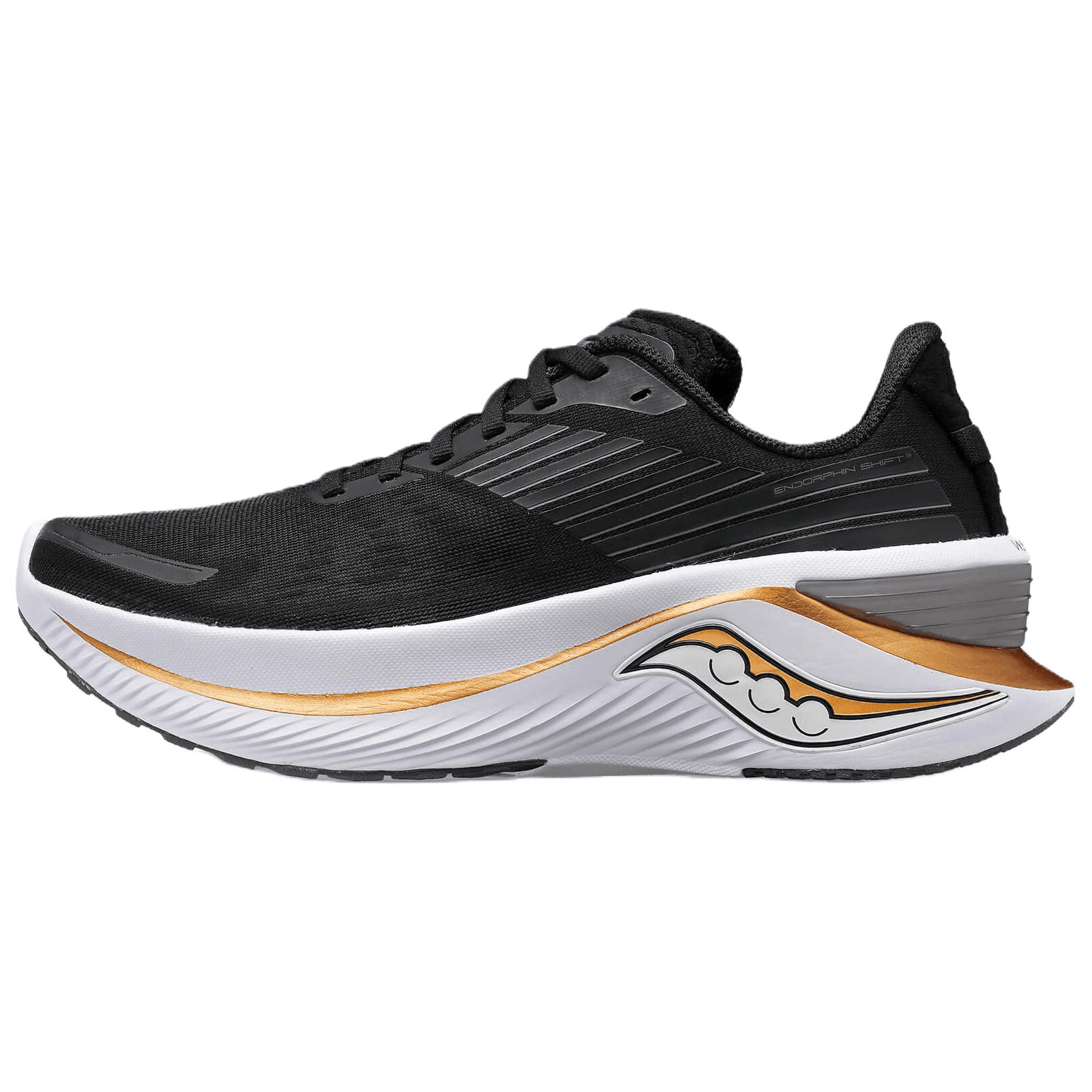 Кроссовки для бега Saucony Endorphin Shift 3 Аbrasion Resistant Беговые кроссовки Мужские Черный Золото - изображение 1