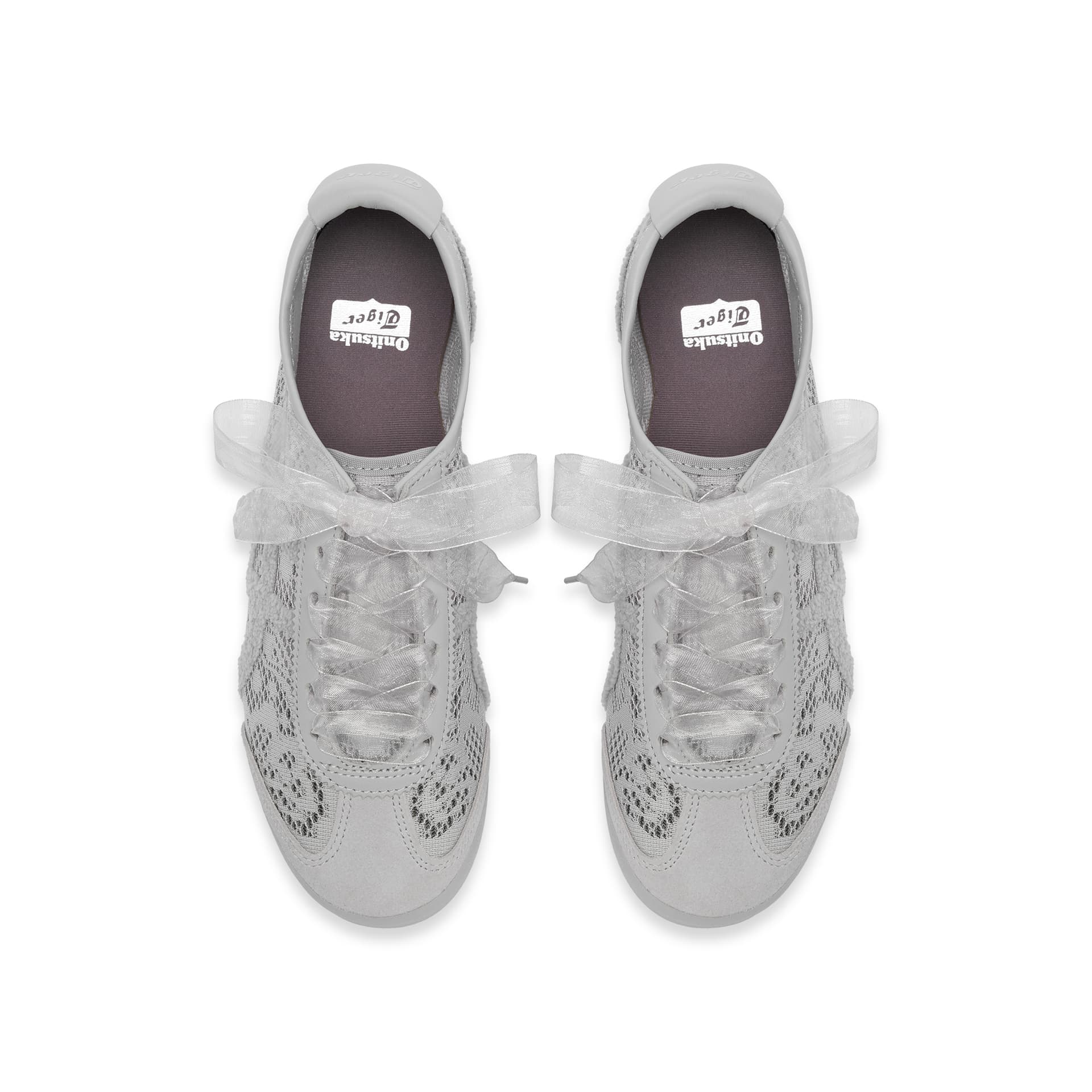 Кроссовки Onitsuka Tiger MEXICO 66 Ткань Повседневная обувь Женская Светло-Серый - изображение 5
