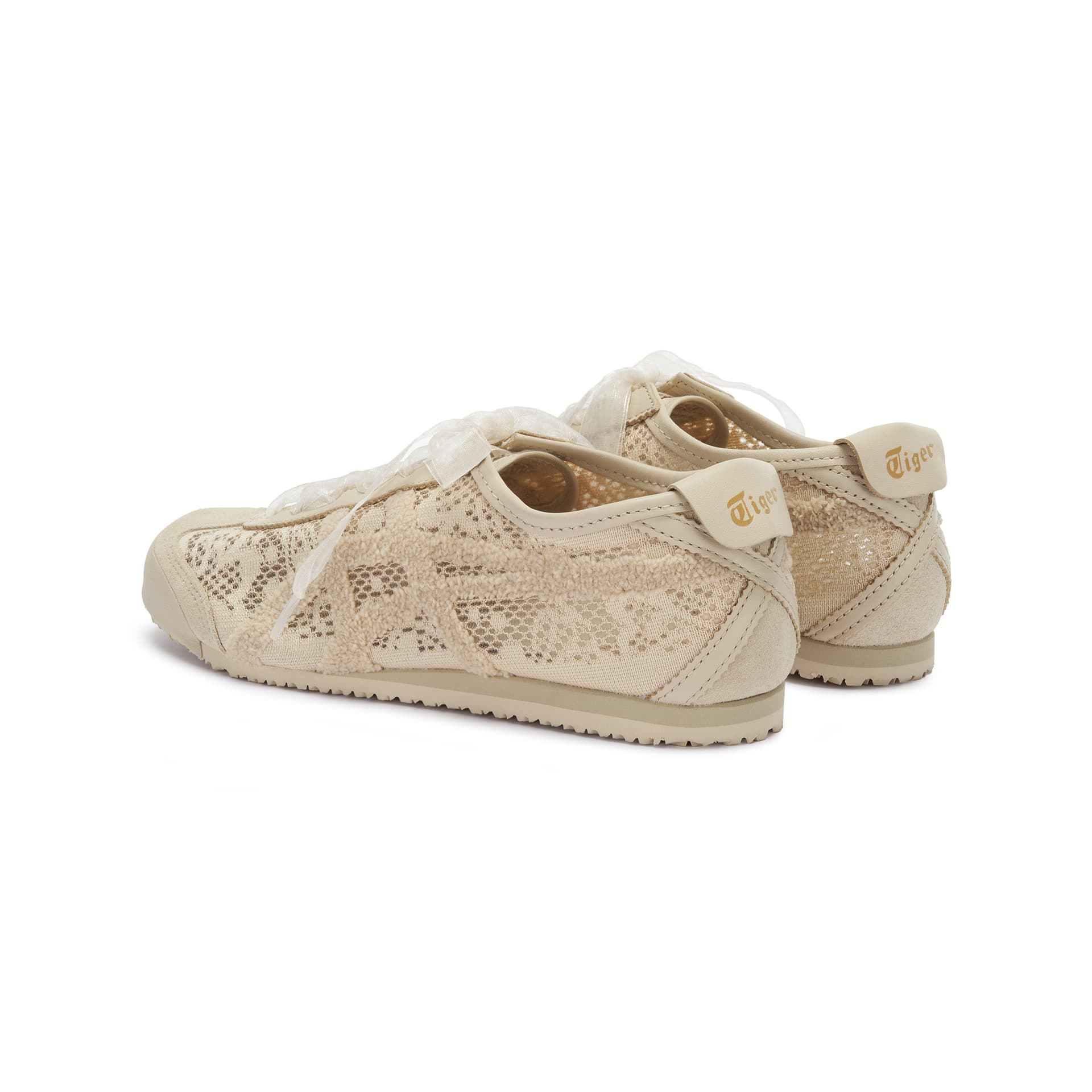 Кроссовки Onitsuka Tiger MEXICO 66 Ткань Повседневная обувь Женские Бежевый - изображение 4