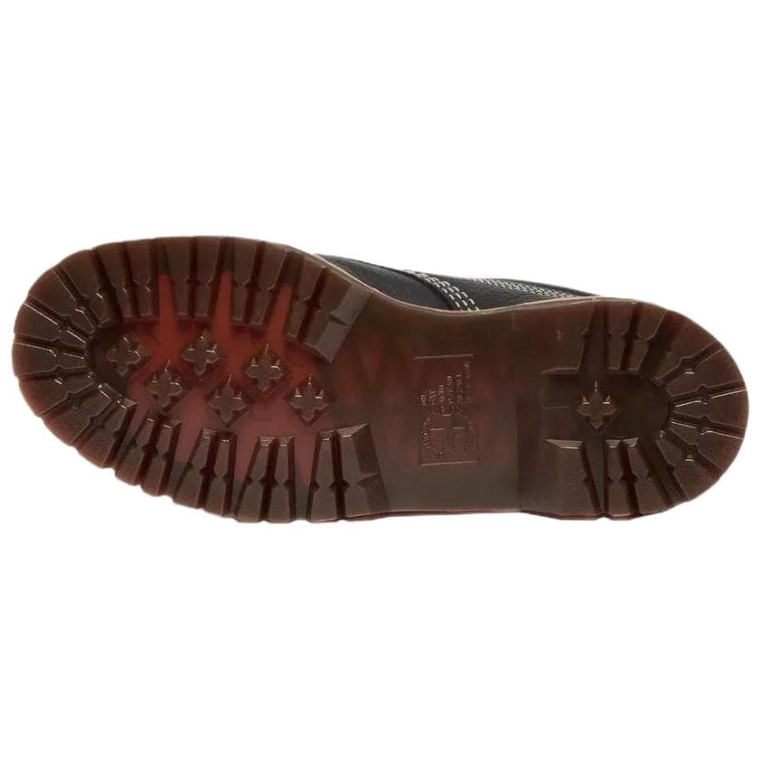 Dr.Martens Lowell Wild Grain Кожаная Лаконичная Мода Повседневные Кожаные Туфли Унисекс Черные - изображение 7