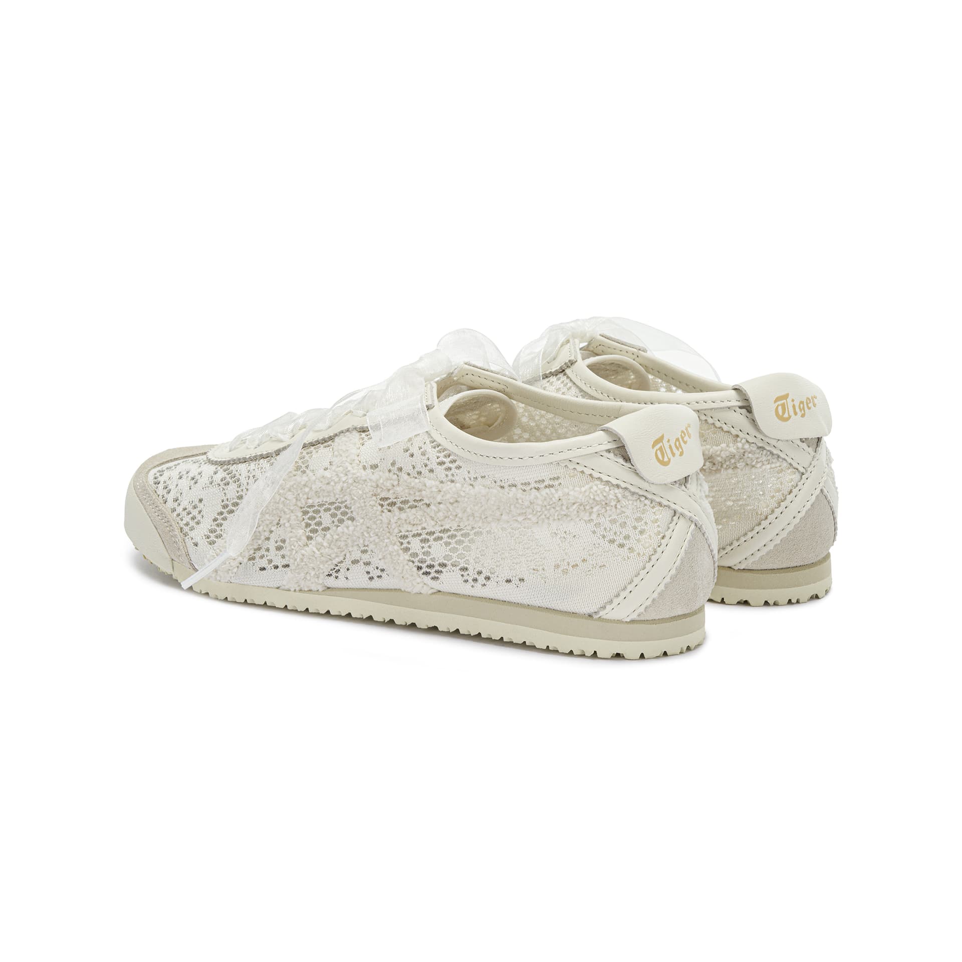 Кроссовки Onitsuka Tiger MEXICO 66 Ткань Повседневная обувь Унисекс Бежевый - изображение 4