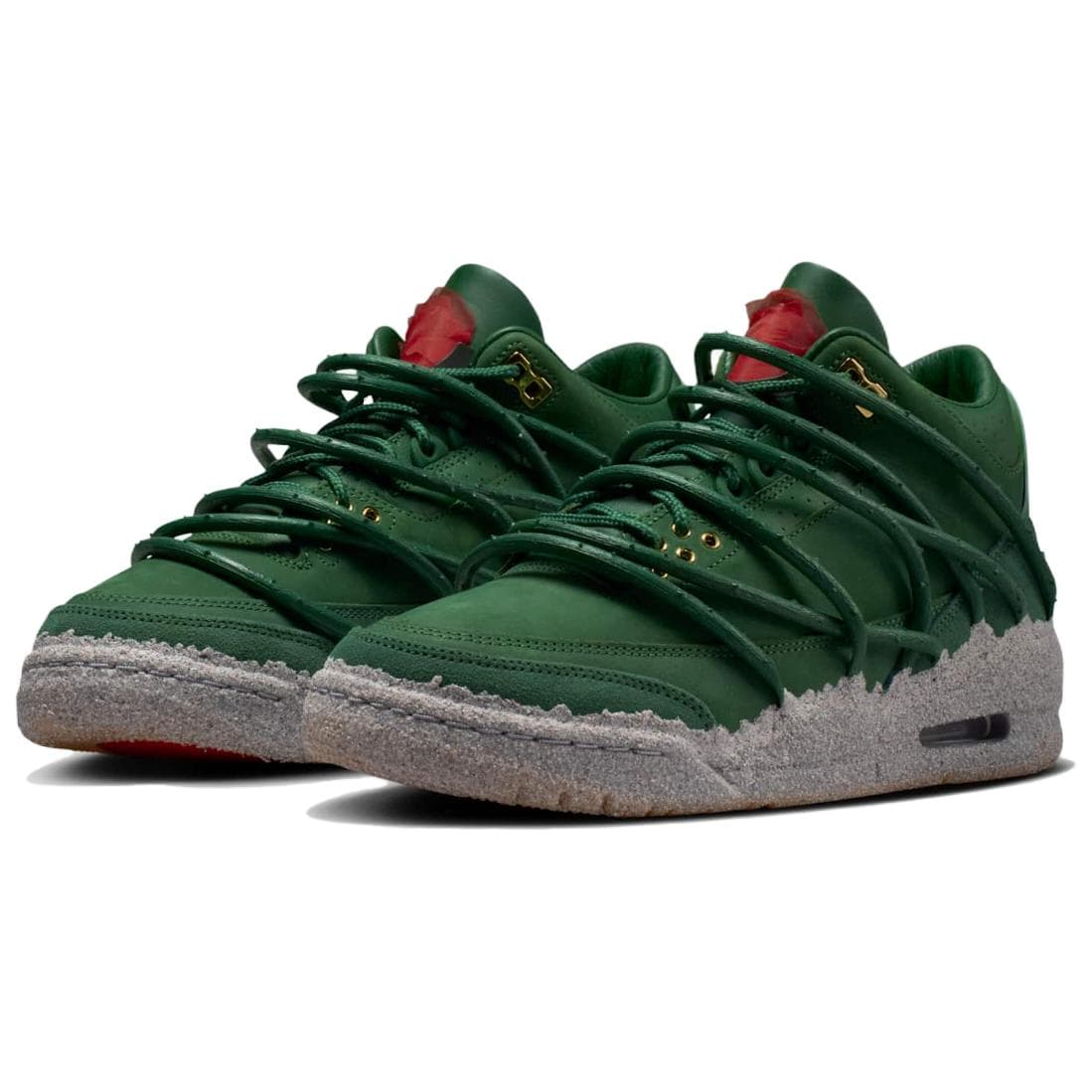 Ретро баскетбольные кроссовки Jordan X Teyana Taylor Air Jordan 3 MID Топ Винтажные Баскетбольные Кроссовки Женские Зеленые - изображение 3
