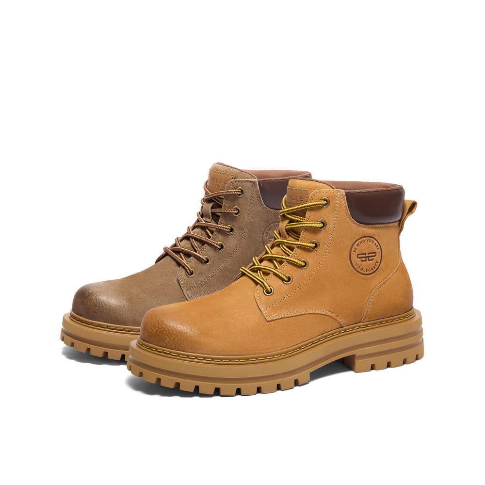 Ботинки BELLE Retro Casual Boots Outdoor Hiking Work Boots Mens - изображение 5