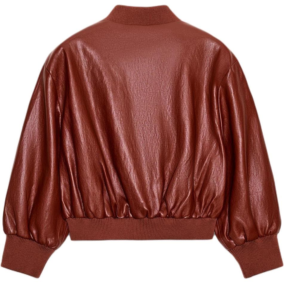 Куртка ZARA Кирпично-красный Женские Куртки - изображение 2