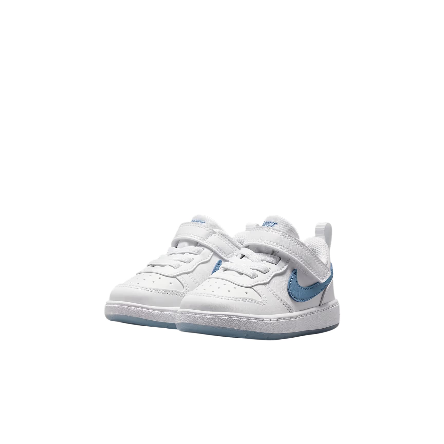 Кроссовки Nike Court Borough Синтетическая кожа текстиль Низкие кеды для малышей Новорожденные и малыши - изображение 2