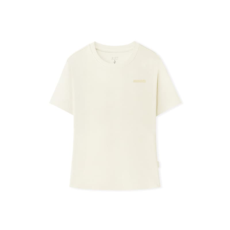 Футболка Skechers T-Shirt Женская Бежевая Желтая - изображение 1