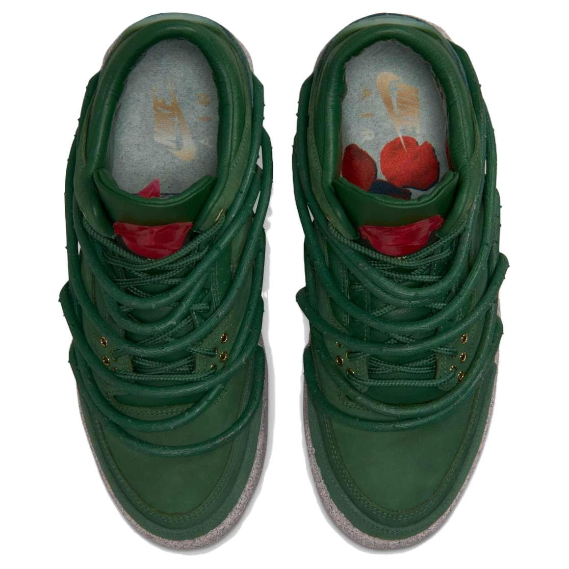Ретро баскетбольные кроссовки Jordan X Teyana Taylor Air Jordan 3 MID Топ Винтажные Баскетбольные Кроссовки Женские Зеленые - изображение 4