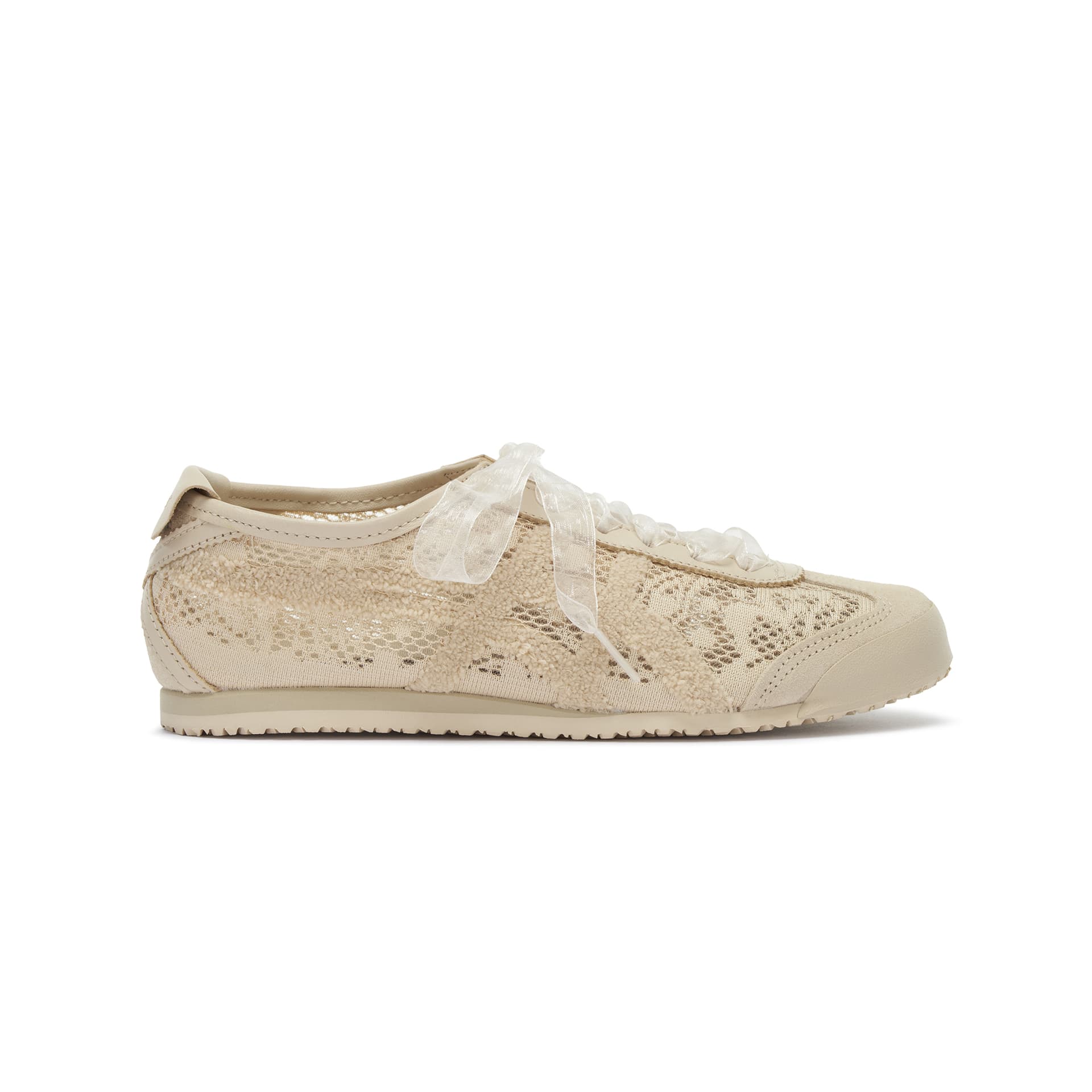 Кроссовки Onitsuka Tiger MEXICO 66 Ткань Повседневная обувь Женские Бежевый - изображение 2