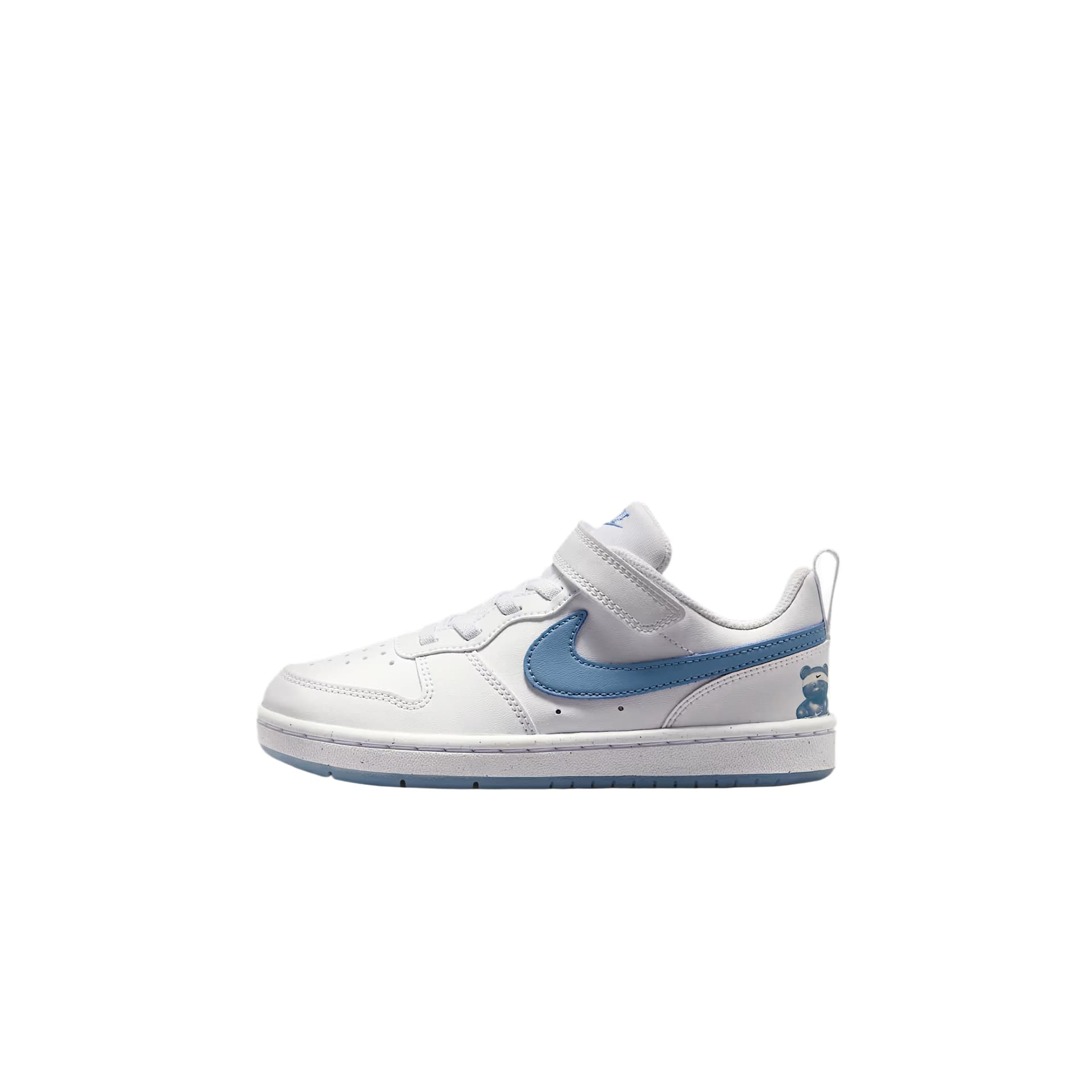 Кроссовки Nike Court Borough Синтетическая кожа текстиль Low Топ Скейтборд Обувь Детский - изображение 1