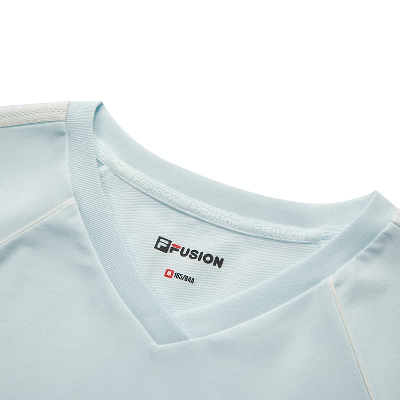 Футболка FILA FUSION Life T-Shirt Женская Освежающий Вязаный Зеленый - изображение 3