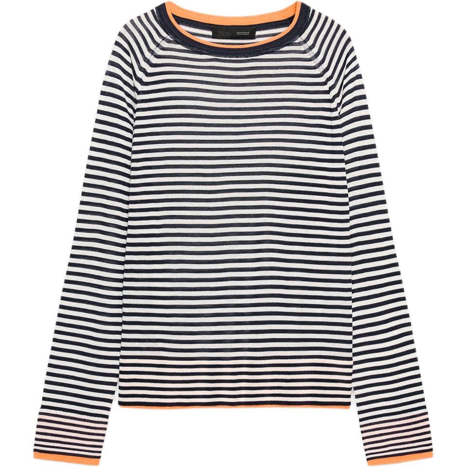 Кофта ZARA Полосы Женские Трикотаж - изображение 1