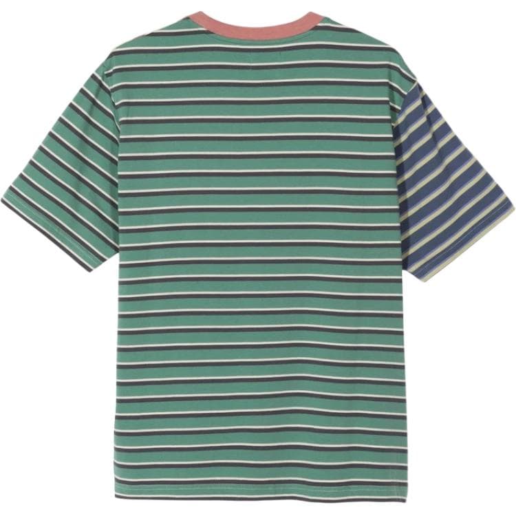 Футболка Stussy Border Контрастная Полосатая Рубашка T Рубашка Мужская - изображение 2