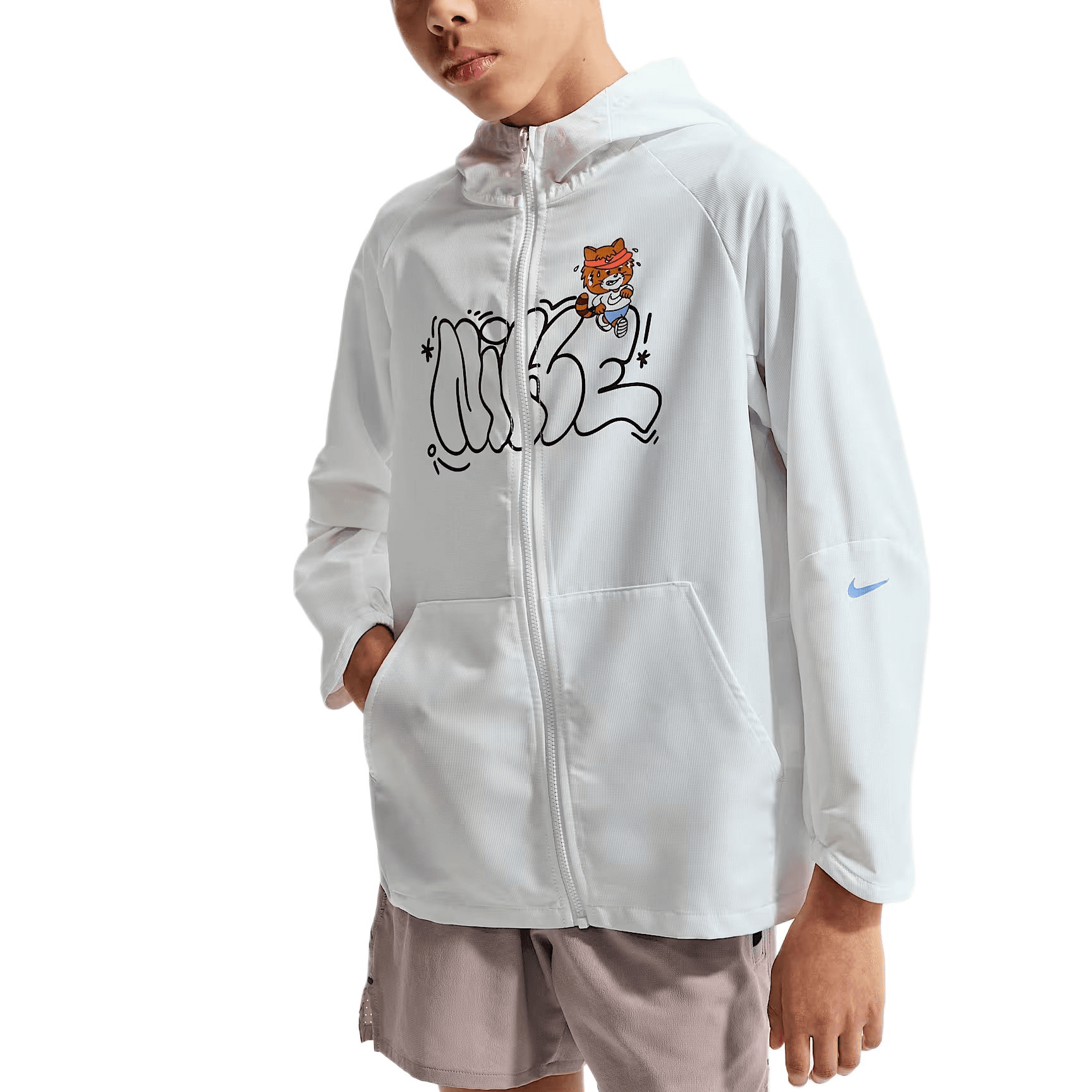 Nike Белый Kids Куртки - изображение 1