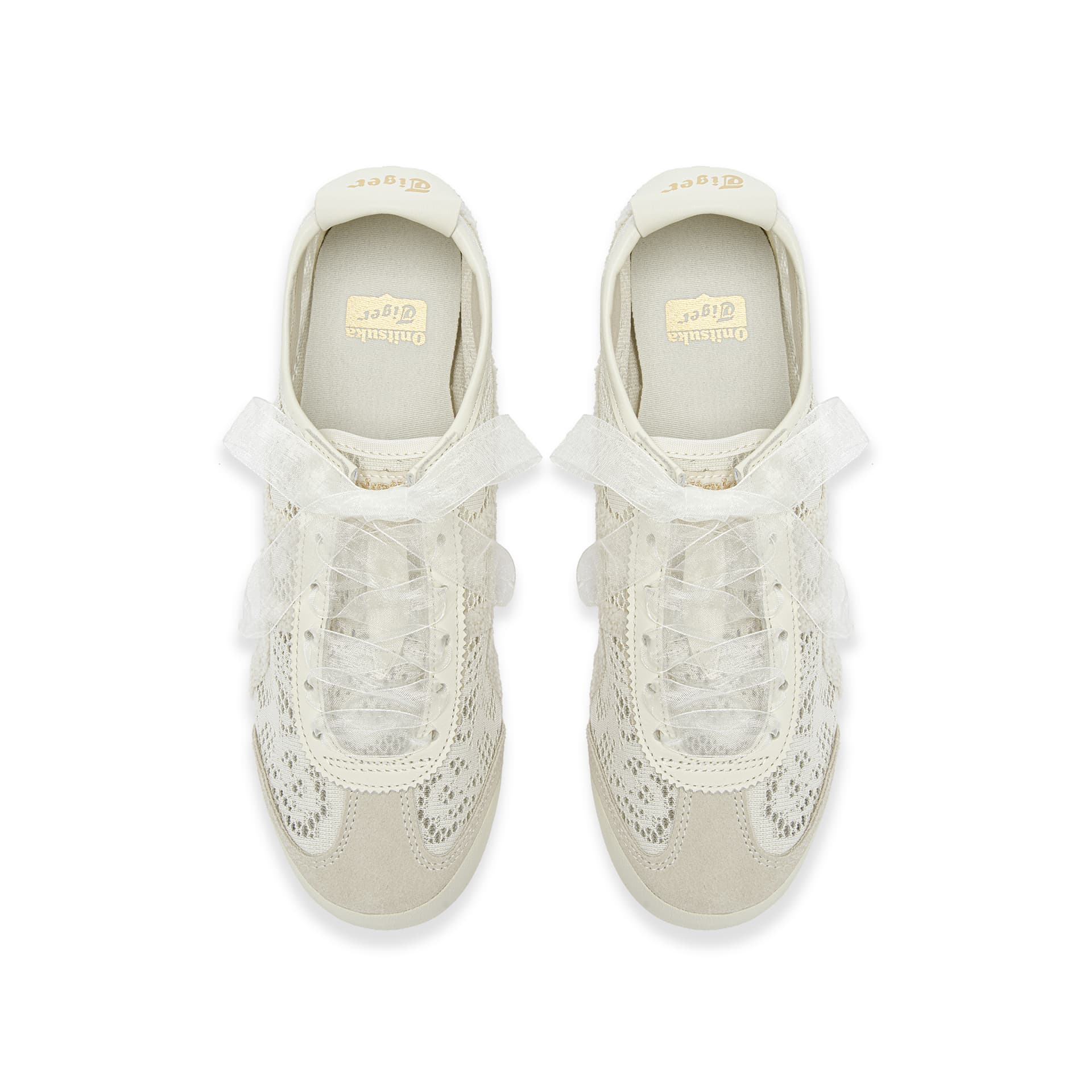 Кроссовки Onitsuka Tiger MEXICO 66 Ткань Повседневная обувь Унисекс Бежевый - изображение 5