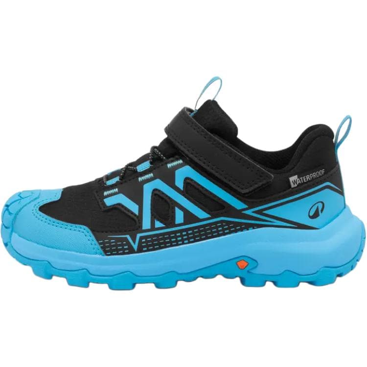 DECATHLON QUECHUA Противоскользящая водонепроницаемая низкая уличная обувь черного и синего цвета для детей - изображение 1