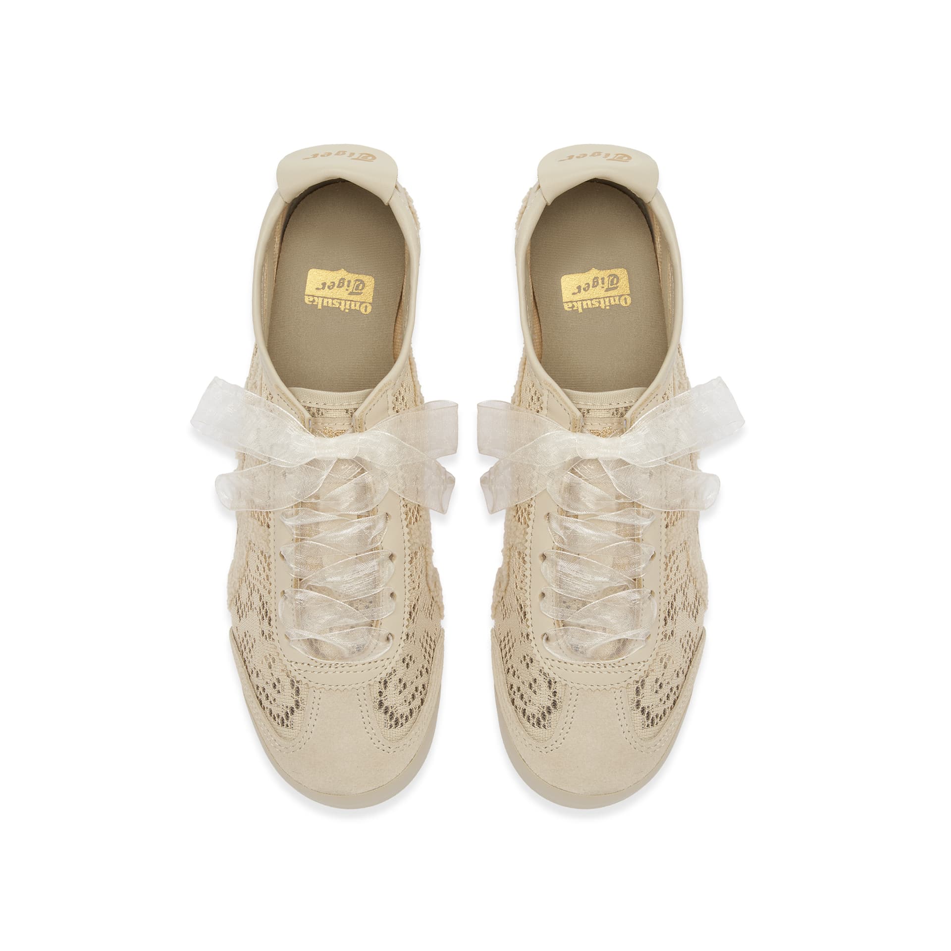 Кроссовки Onitsuka Tiger MEXICO 66 Ткань Повседневная обувь Женские Бежевый - изображение 5