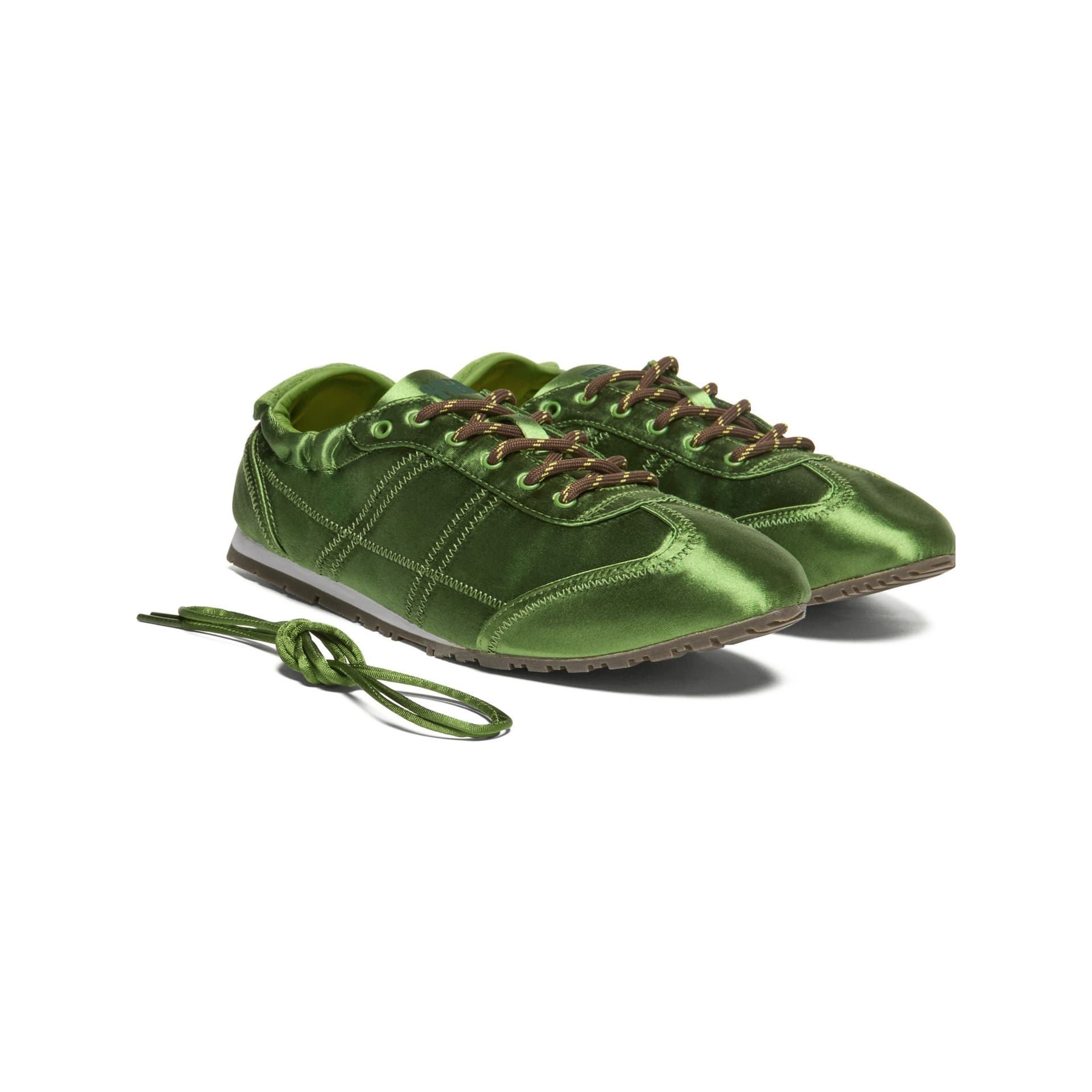 Кроссовки Onitsuka Tiger PLABALA Ткань Повседневная обувь Женская Зеленая - изображение 3