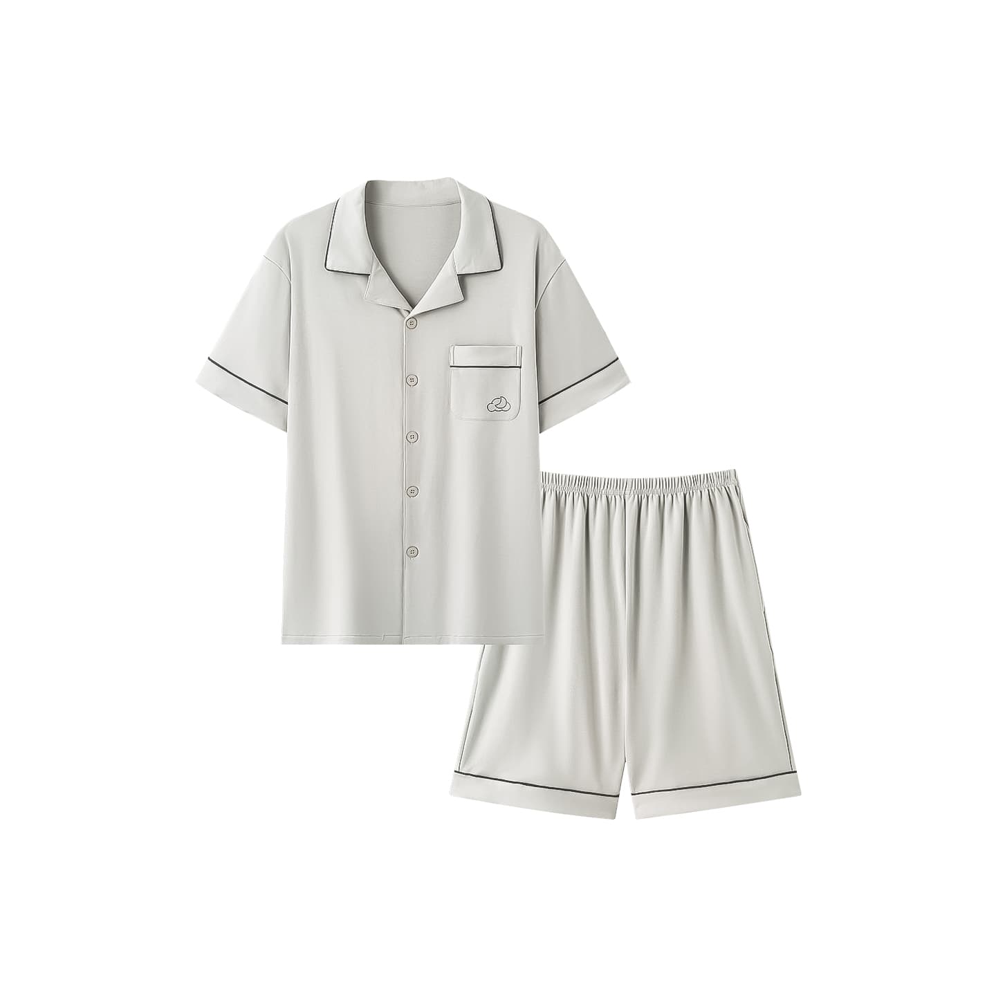 Пижама MIIOW Light Gray Men's Pajama Sets - изображение 1