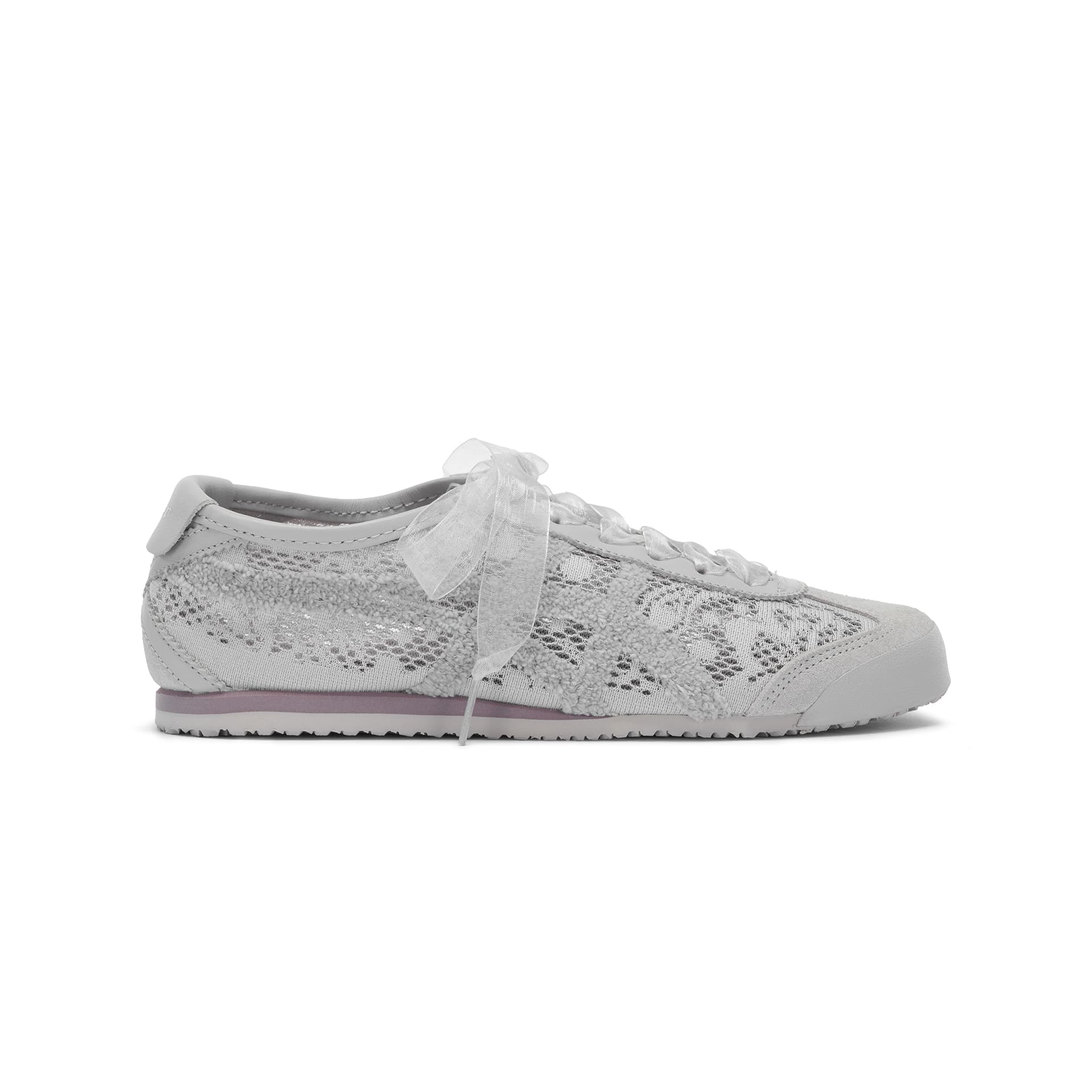 Кроссовки Onitsuka Tiger MEXICO 66 Ткань Повседневная обувь Женская Светло-Серый - изображение 2