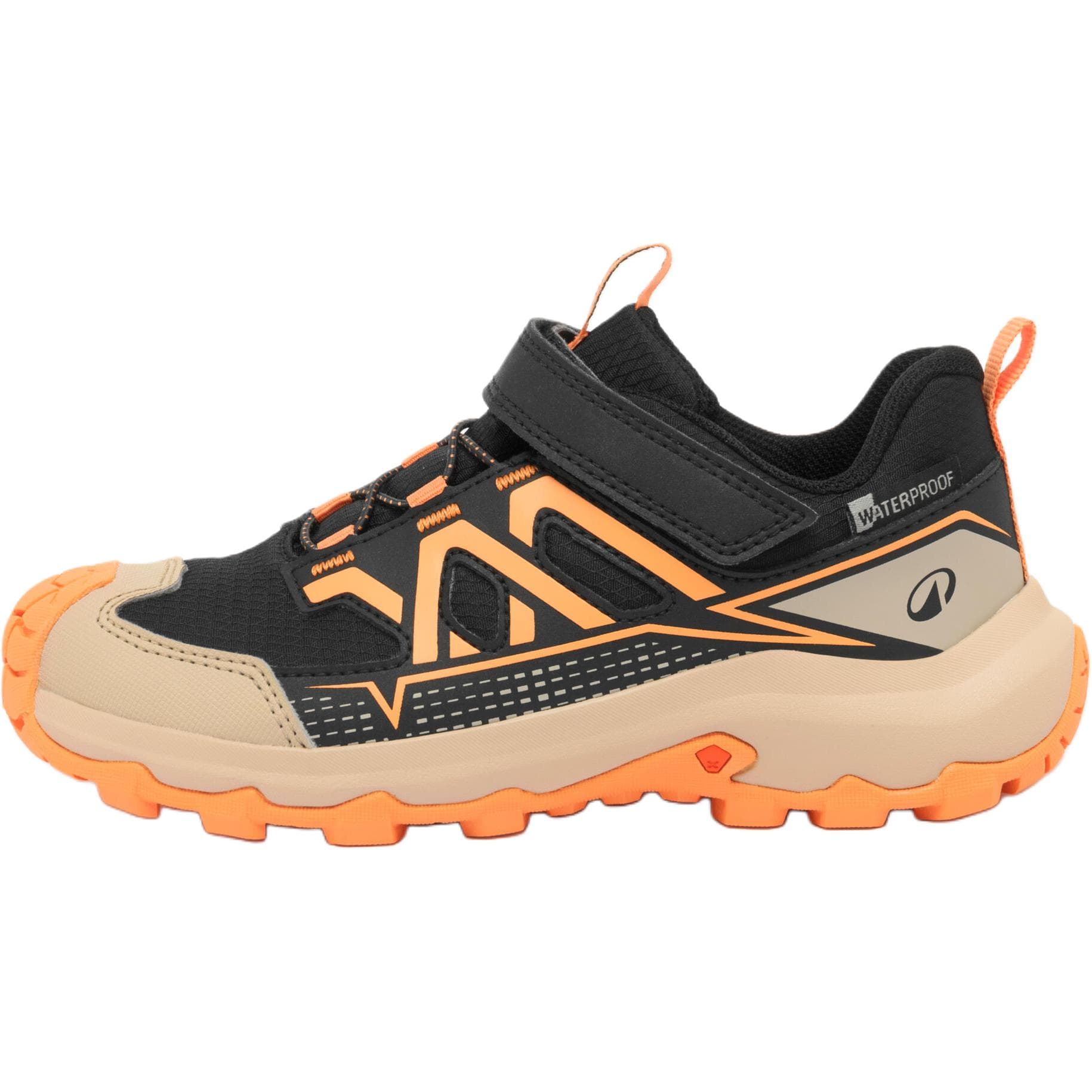 DECATHLON QUECHUA Противоскользящая водонепроницаемая низкая уличная обувь черного цвета для детей - изображение 1
