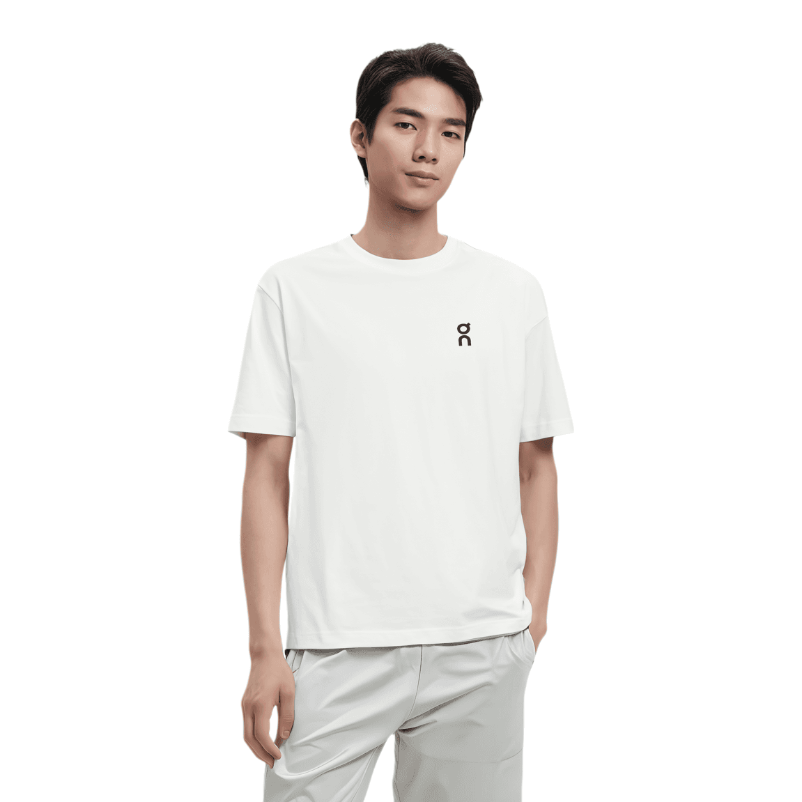 Футболка On RunningClub T-Shirt Мужская Белая - изображение 8
