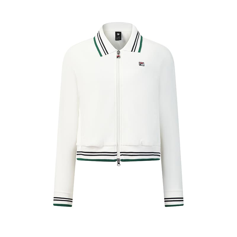 Куртка FILA Теннис Cloud White Женские Куртки - изображение 3