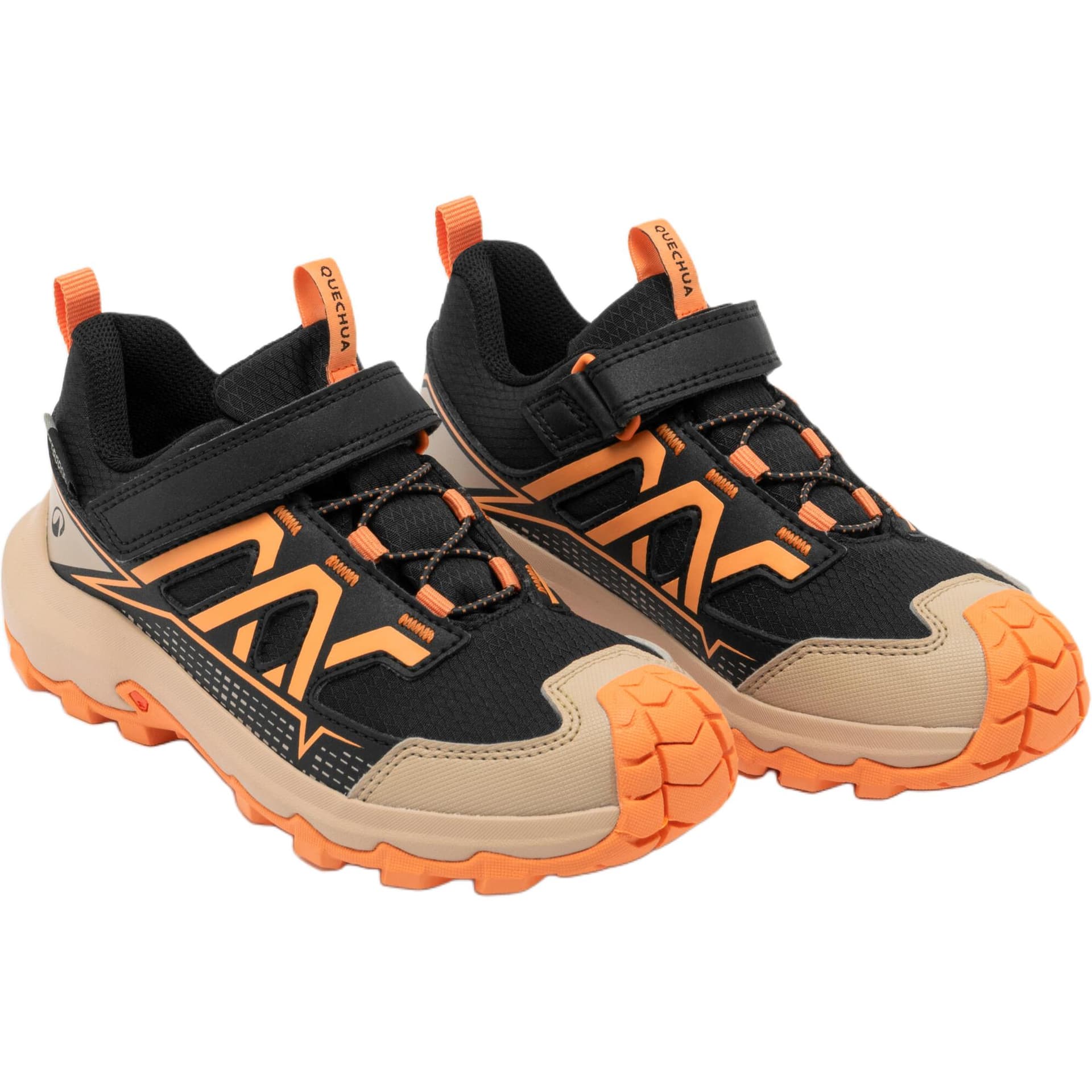 DECATHLON QUECHUA Противоскользящая водонепроницаемая низкая уличная обувь черного цвета для детей - изображение 3