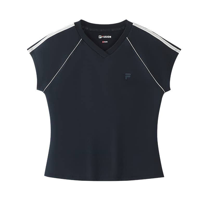 Футболка FILA FUSION Life T-Shirt Женская Темно-Синяя - изображение 1
