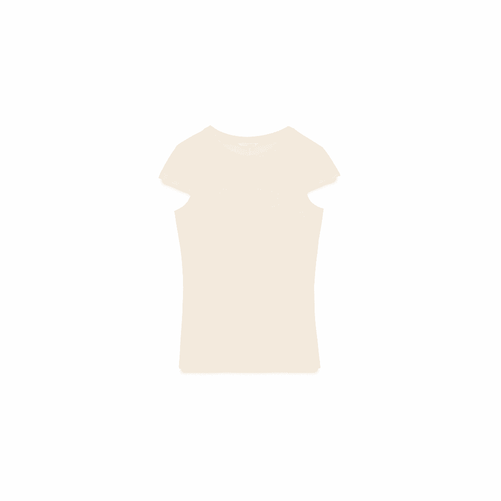 Футболка ZARA Ванильные Женские T-рубашки - изображение 1