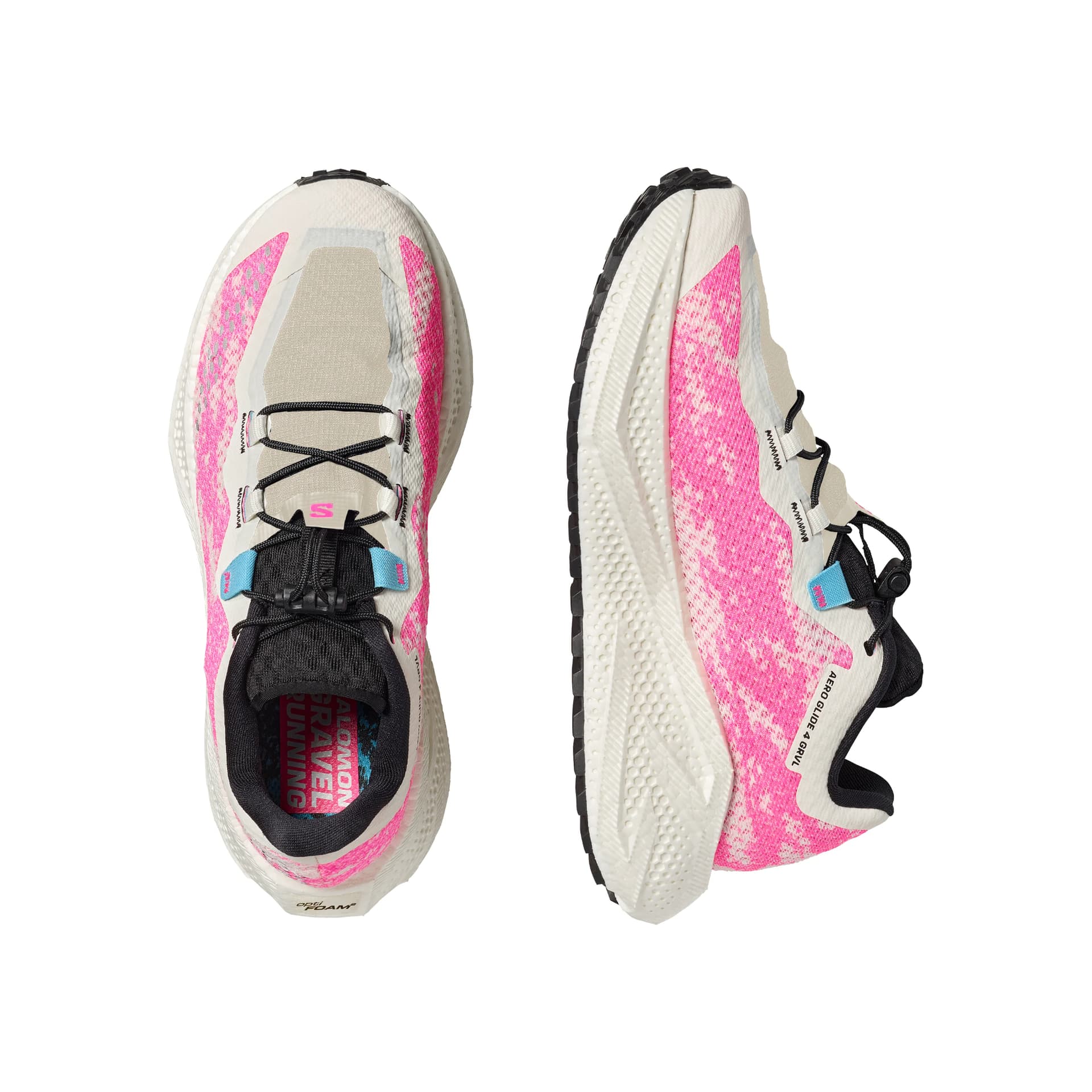 Кроссовки для бега Salomon AERO GLIDE 4 Ткань Амортизация Дышащий Покрытие Oтскок Low Топ Повседневные кроссовки для бега Женские - изображение 3