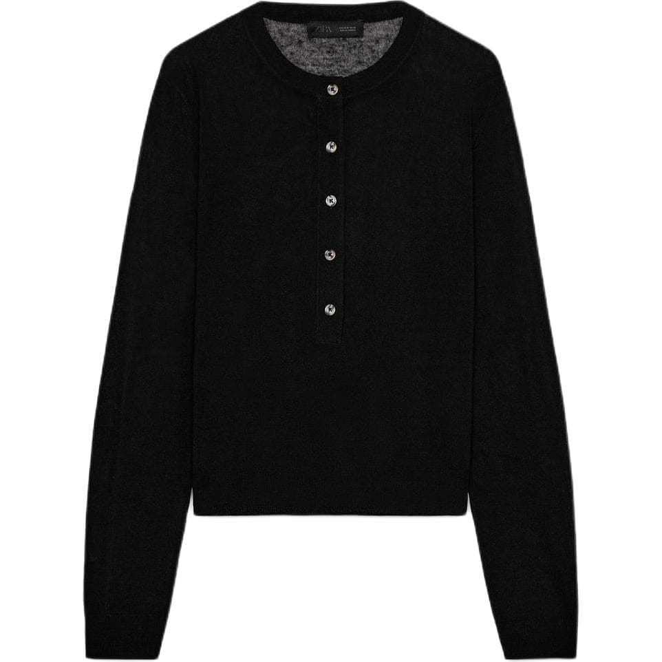 Кофта ZARA Черный Женский Трикотаж - изображение 1
