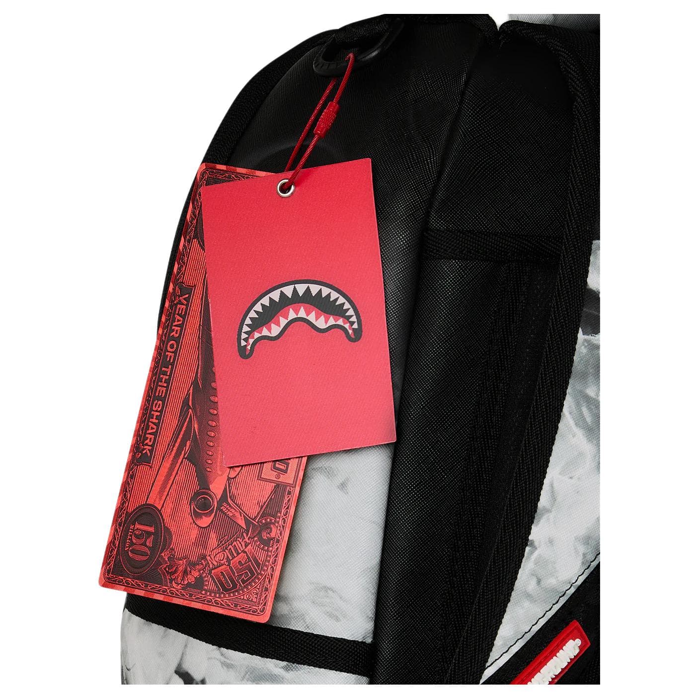 Рюкзак SPRAYGROUND ПВХ (поливинилхлорид) Рюкзак Унисекс Черный Белый - изображение 8