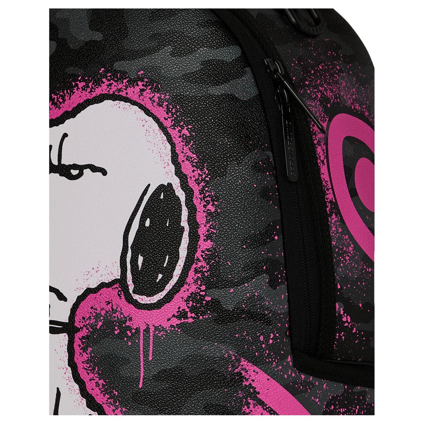 Рюкзак SPRAYGROUND X SNOOPY Коллаборация ПВХ (поливинилхлорид) Рюкзак Унисекс Черный и Розовый - изображение 9