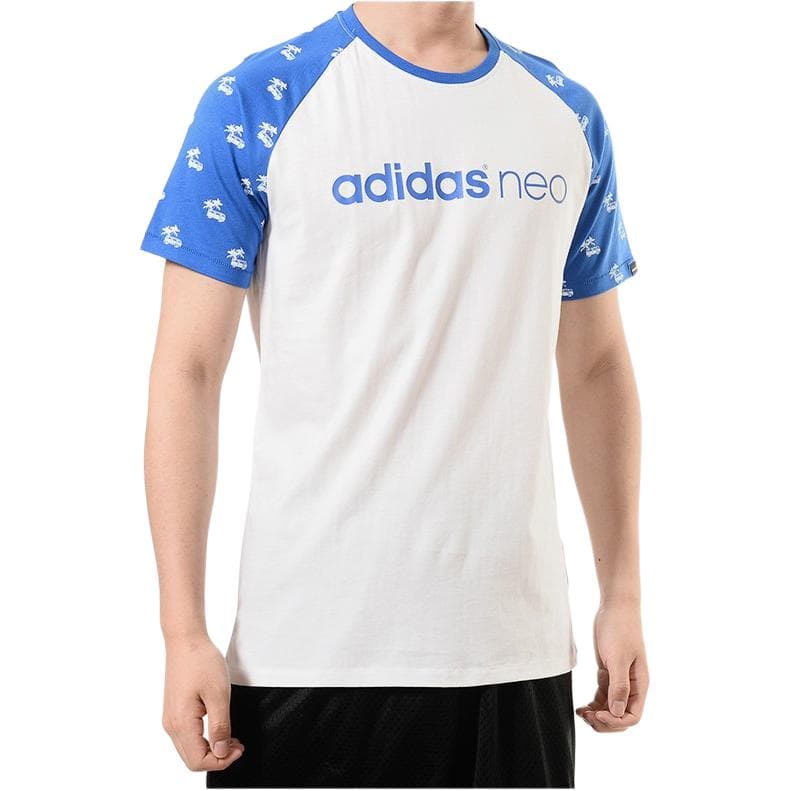 Футболка ADIDAS NEO Белый Мужской T-Рубашки - изображение 3